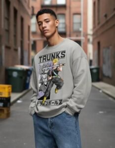 Pullover Máscara De Látex Dragon Ball Trunks Hombre