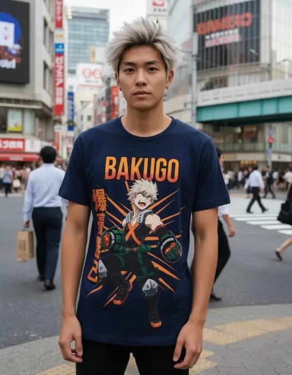 Playera Máscara De Látex Bakugo Hombre