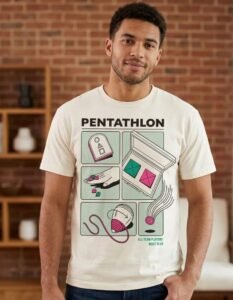 Playera Máscara De Látex Juego Del Calamar Pentathlon Hombre
