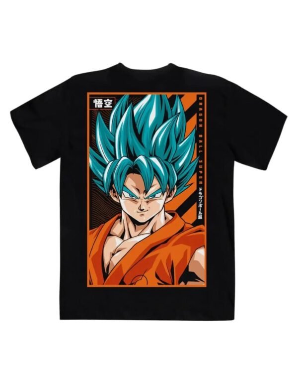 Playera Máscara De Látex Goku Ssj Blue Hombre