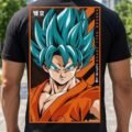 Playera Máscara De Látex Goku Ssj Blue Hombre