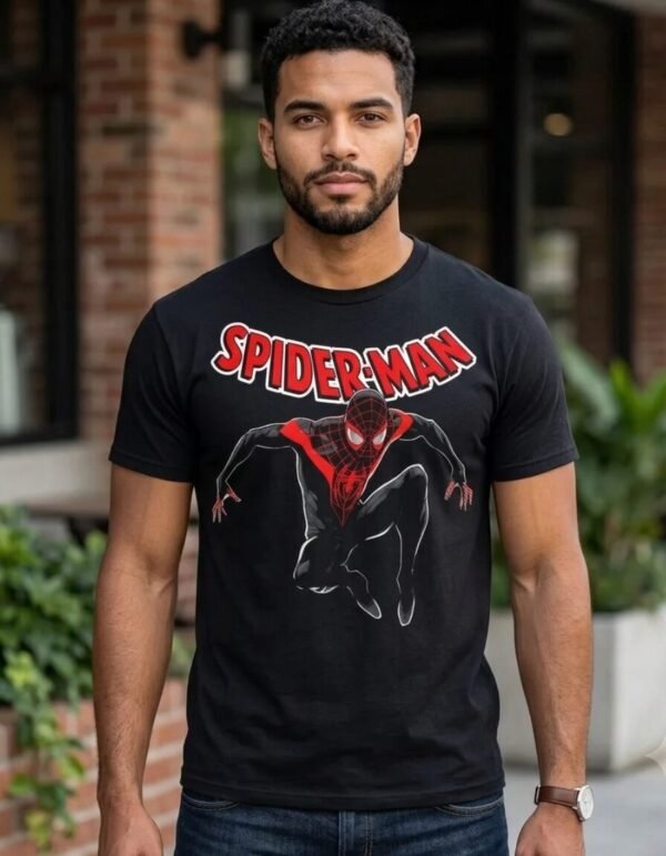 Playera Máscara De Látex Marvel Salto De Fe Hombre