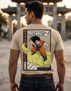 Playera Máscara De Látex Kakarot Hombre
