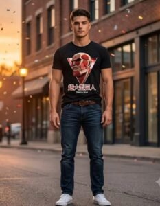 Playera Máscara De Látex Colossal Titan Hombre