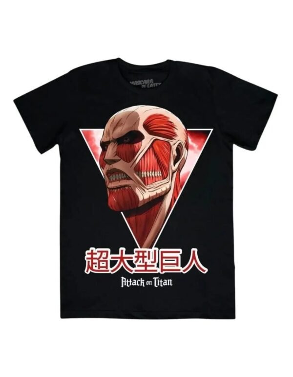 Playera Máscara De Látex Colossal Titan Hombre