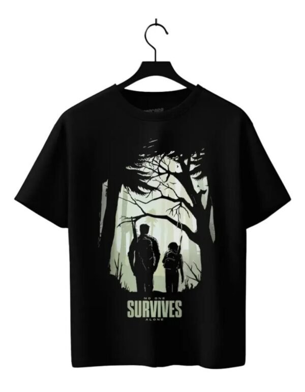 Playera Máscara De Látex No One Survives Alone Hombre Playera Máscara De Látex No One Survives Alone Hombre