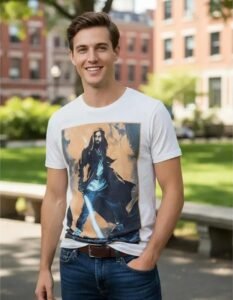Playera Máscara De Látex Jedi Master Hombre