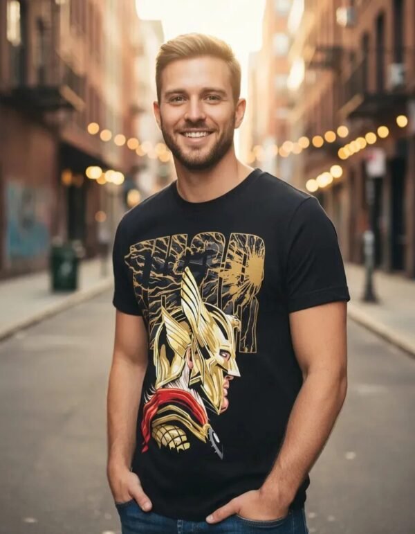 Playera Máscara De Látex Odinson Hombre