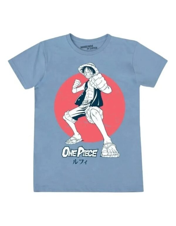Playera Máscara De Látex Luffy Hombre Playera Máscara De Látex Luffy Hombre