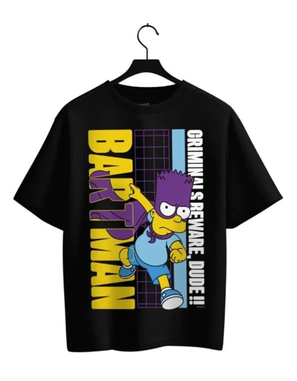 Playera Máscara De Látex Bartman Hombre