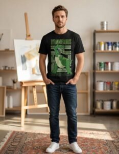 Playera Máscara De Látex Toy Story Rex Hombre