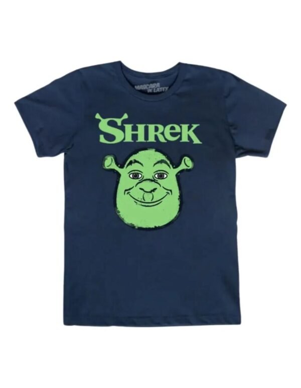 Playera Máscara De Látex Ogro Shrek Hombre