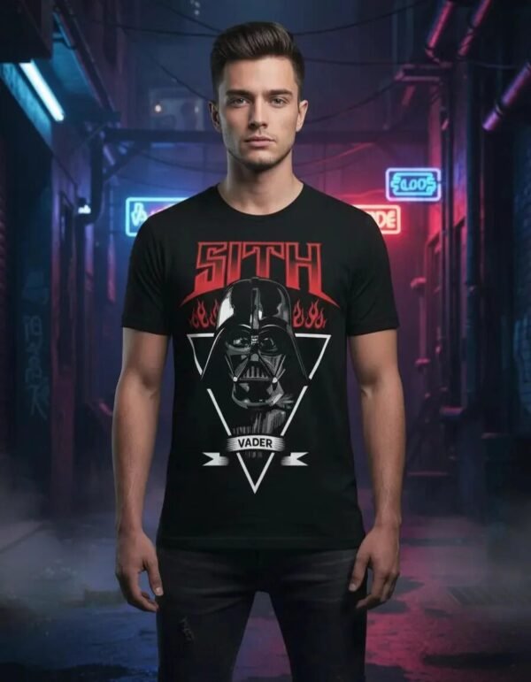 Playera Máscara De Látex Vader Tattoo Hombre