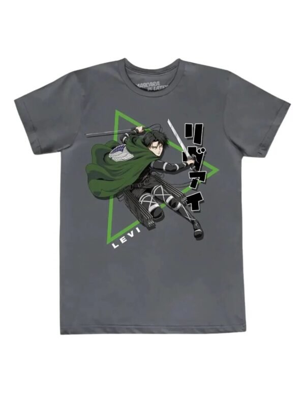 Playera Máscara De Látex Levi Attack Hombre Playera Máscara De Látex Levi Attack Hombre