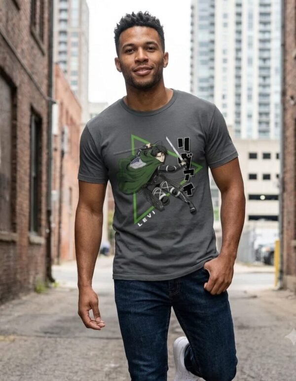 Playera Máscara De Látex Levi Attack Hombre Playera Máscara De Látex Levi Attack Hombre