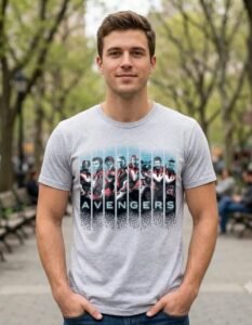 Playera Máscara De Látex Avengers Quantum Hombre