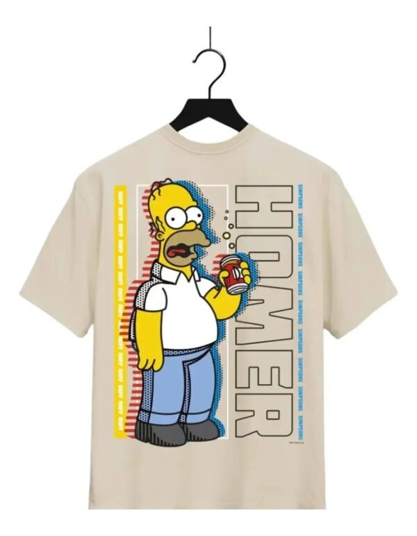 Playera Máscara De Látex Homer Simpson Hombre