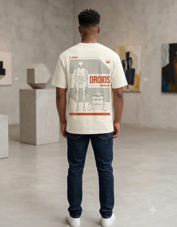 Playera Máscara De Látex Star Wars Droids Hombre