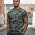 Playera Máscara De Látex Darks Zero Green Camo Hombre