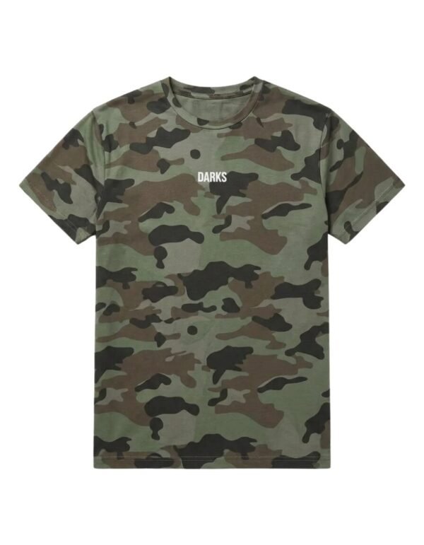 Playera Máscara De Látex Darks Zero Green Camo Hombre