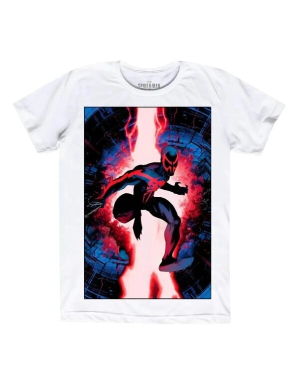 Playera Máscara De Látex Into The Spider-verse Hombre