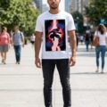 Playera Máscara De Látex Into The Spider-verse Hombre