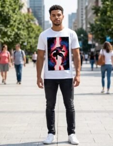 Playera Máscara De Látex Into The Spider-verse Hombre