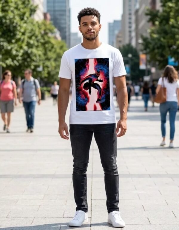 Playera Máscara De Látex Into The Spider-verse Hombre