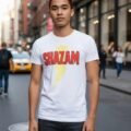 Playera Máscara De Látex The Great Shazam Hombre