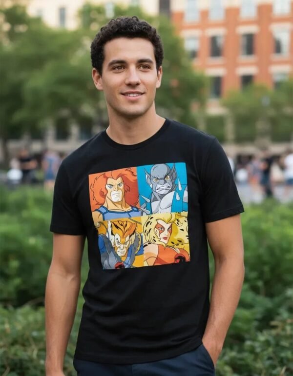 Playera Máscara De Látex Defensores De Thundera Hombre Playera Máscara De Látex Defensores De Thundera Hombre