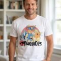 Playera Mascara De Látex Los Felinos Cósmicos Hombre