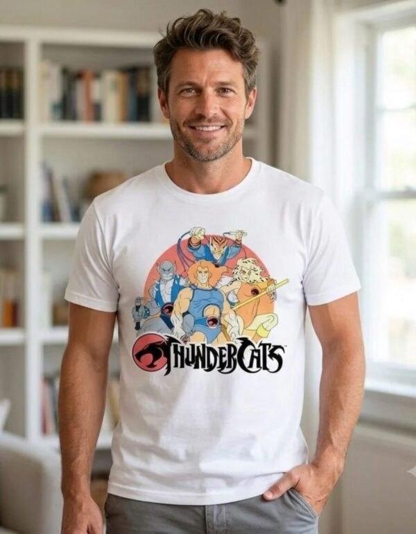 Playera Mascara De Látex Los Felinos Cósmicos Hombre