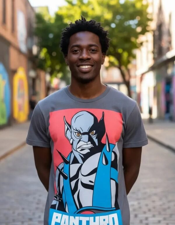 Playera Máscara De Látex Panthro Hombre