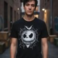 Playera Mascara De Látex Skellington Hombre