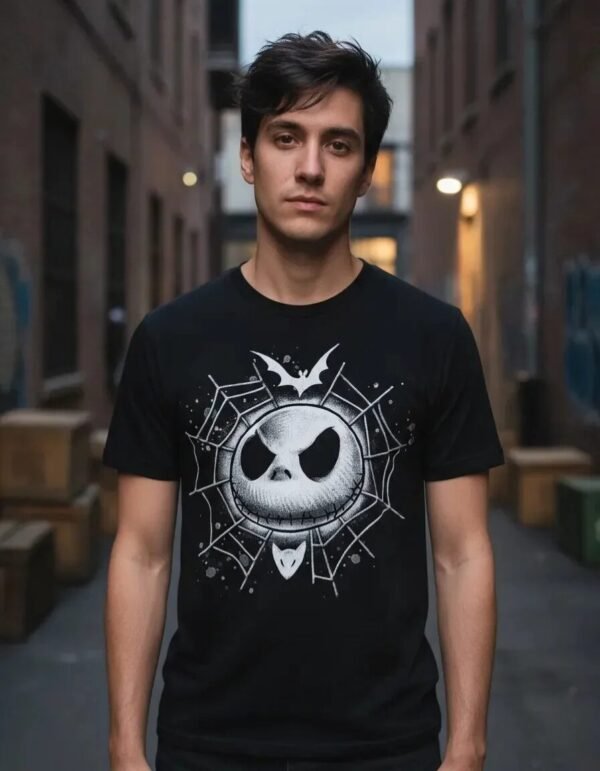 Playera Mascara De Látex Skellington Hombre