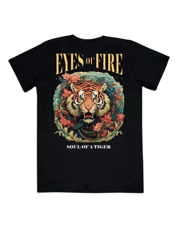 Playera Máscara De Látex Eyes Of Fire Hombre