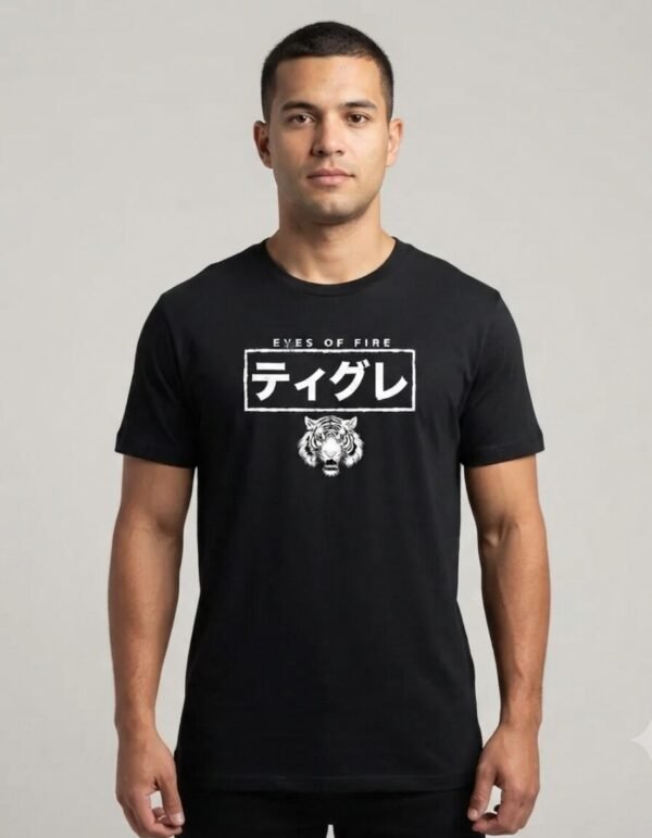 Playera Máscara De Látex Eyes Of Fire Hombre
