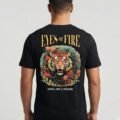 Playera Máscara De Látex Eyes Of Fire Hombre