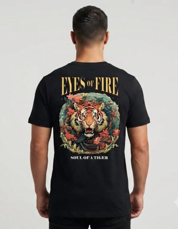 Playera Máscara De Látex Eyes Of Fire Hombre