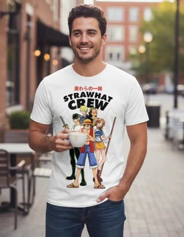 Playera Máscara De Látex Strawhat Crew Hombre Playera Máscara De Látex Strawhat Crew Hombre