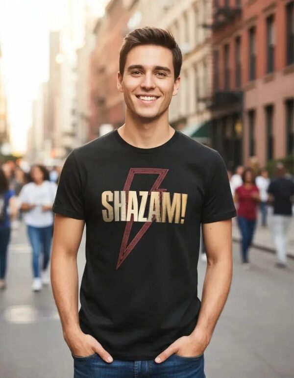 Playera Máscara De Látex Shazam! Hombre Playera Máscara De Látex Shazam! Hombre
