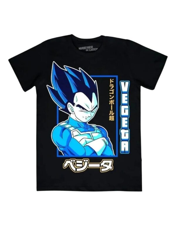 Playera Máscara De Látex Principe Vegeta 2 Hombre