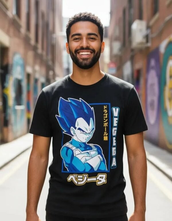 Playera Máscara De Látex Principe Vegeta 2 Hombre