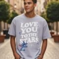 Playera Máscara De Látex Love You To The Stars Hombre