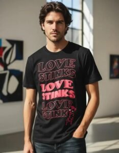 Playera Máscara De Látex Love Stinks Hombre