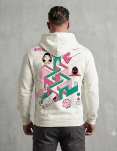Hoodie Máscara De Látex Juego Del Calamar Squid Game Hombre