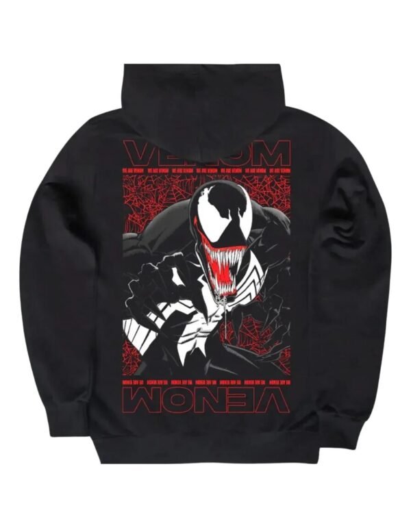 Hoodie Máscara De Látex Venom Hombre