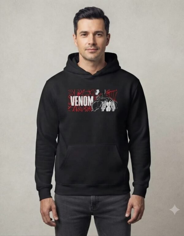 Hoodie Máscara De Látex Venom Hombre