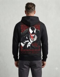 Hoodie Máscara De Látex Venom Hombre