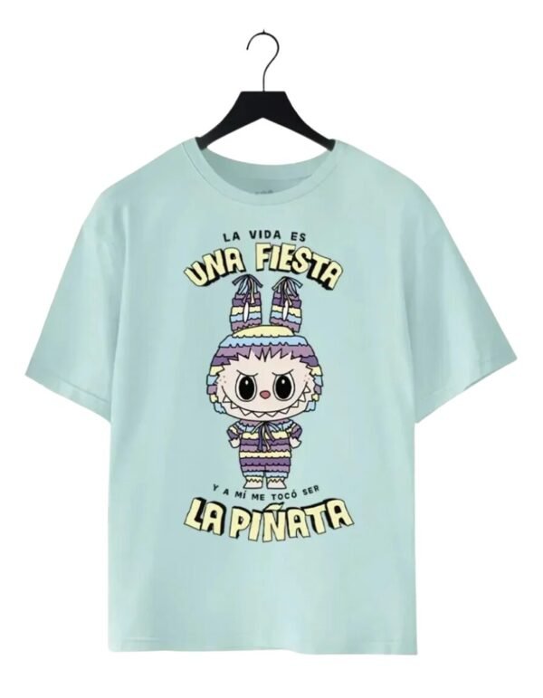 Playera Máscara De Látex La Vida Es Una Fiesta Hombre